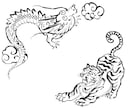 水墨画、鳥獣戯画、妖怪、龍、墨絵イラストを描きます 看板 グッズ アイコン 日本画 ラベル デザイン雑誌  和風 イメージ4