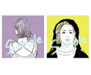 商用利用可！きゅんとトキメクお洒落な似顔絵描きます SNSのアイコンにどうぞお使い下さい！ イメージ7