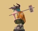 あなたの題材でイラストを描きます 正方形の中で幅広い世界を表現します イメージ4