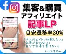 現役ライターがFB・IG用の記事型LPを執筆します 現役運用者だから分かる"今"売れる記事LP イメージ1