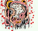 貴方だけの創造画描きあげます 独創的なタッチ絵で他者にはないイラストを書き上げます イメージ5
