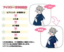 立ち絵・アイコン制作いたします TRPGやSNS、ゲーム等の立ち絵・アイコンにお使いください イメージ2