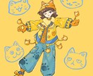 可愛いキャラとテーマに沿ったイラストを制作致します ご要望に合わせた可愛いキャライラストを制作します！ イメージ1