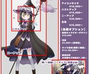 推したくなる可愛いイラスト制作します 配信者様、活動者様向けのイラストをお求めの方へ イメージ2