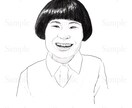 写真から鉛筆デッサン風に似顔絵を描きます SNSのアイコンやプレゼントに！ イメージ4