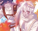 SNS用等幅広いイラストを描きます サムネ/アイコン/挿絵…かわいいからかっこいいまで！ イメージ1