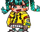 ビビッドなデフォルメ描きます 似顔絵、ステッカーやSNSアイコンにいかがですか？ イメージ3
