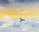 アナログで海と空のイラストを描きます 原画が手元に届き生活に彩りを加えます！ イメージ3