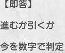 進むか引くかを数値で即判定します 悩みは不要。5つの数値で今の判断段階を示します イメージ1