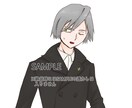 完成品の片目閉じ男性の立ち絵を販売します TRPGや自作ゲームなど使い方はあなた次第です！ イメージ4