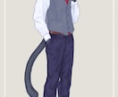 獣人・ケモノ専門/SNS・動画イラスト描きます TRPGやMVにも！　獣人の厚塗り・マーカー調の一枚絵 イメージ1