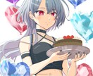 アイコン・サムネイル等イラスト描きます 胸上・腰上のポップなイラスト！商用利用可・簡易背景付き イメージ3