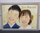 やさしい手描きタッチで似顔絵をお作りします 思い出の一瞬を、やさしい色と表情で形にします。 イメージ3
