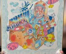 商用利用️⭕️アナログイラストで1枚絵を作成します 記念イラストや、ウェルカムボードなどシーンに合わせて描きます イメージ2