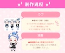 配信やグッズを華やかに！可愛いミニキャラ制作します 配信を盛り上げたい！オリジナルのアクキー制作してみたい！方へ イメージ3