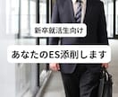 日系大手企業社員があなたの ES添削します あなたのESを通過するESに変えます イメージ1