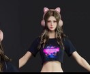 Vtuber向け3Dモデル制作しますます VRChat・Unity対応、商用ライセンス付 イメージ2