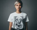 線からつくるオリジナルTシャツデザイン承ります 線画で一点もののデザインします イメージ4