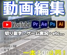 修正無制限！動画編集いたします 様々なジャンル対応！ご相談だけでもお待ちしております！ イメージ1