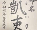 命名書を代筆します 書道の師範が赤ちゃんの命名書を代筆いたします。 イメージ1