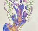 2枠限定!色鉛筆で幻想的な動物画を制作します 透明感ある美術館のような一点物アート イメージ2