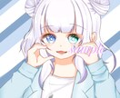 かわいくてメルヘンなアイコン描きます 等身・デフォルメOK！SNSなどでの使用可能です！ イメージ1