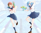 爽やか可愛い歌ってみた用イラスト描きます 動画映えする明るい絵が得意です！簡単なアニメーションも◯ イメージ7