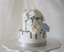 お花いっぱい✳︎のクレイケーキお作りします 結婚式のウェルカムスペースにお子様のお祝い贈り物にどうぞ☆ イメージ6