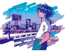 シティポップ・レトロイラスト描きます シティポップ・80'sヴェイパーウェイブ風イラスト イメージ1