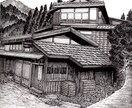 ペンと筆で、水彩の手描きイラストを描きます お客様の写真を元にモノクロのペン画を制作します。 イメージ4