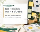 起業・独立前の事業アイデアを診断士が整理します 何から始めるべきか一緒に整理します イメージ1
