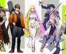 老若男女幅広いキャラクターデザインをします 可愛い少女からイケオジ、マッチョ、人外まで様々なキャラを作成 イメージ2