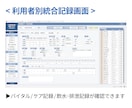 介護記録等管理システムAdvanceを提供します 効率的な記録管理とリアルタイムな情報共有が簡単に実現します イメージ8