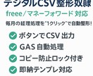 売上・経費CSVを自動整形！します デジタルCSV整形｜会計ソフト用のCSVをボタン1発で整形！ イメージ1