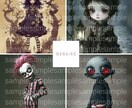 ダーク系闇女子アイコン作成いたします SNSの別アカウントで人気！闇キャラアイコン作成します！ イメージ5