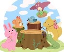 小物1点無料◎優しくかわいい動物をお描きします 広告・挿絵・アイコンに/大切なペットさんも/プレゼントにも◎ イメージ5