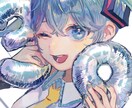 透明感のあるキュートなアイコン描きます アイコン、プレゼントに！人数追加可能！ イメージ7