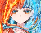一枚絵やアイコンなどのイラストを制作いたします 配色が得意なので、様々なカラーリングが可能です。 イメージ4