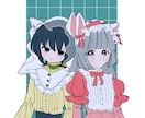 漫画調のシンプルな1枚絵を描きます オリジナル･二次創作なんでも承ります！ イメージ5