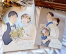 写真から優しいタッチの似顔絵を作成いたします 似顔絵の実績800件以上 / 合成もできます イメージ1
