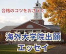 合格につながる海外大学院出願エッセイを作ります アメリカ大学院卒業のコンサルタントが英語エッセイ完成を支援 イメージ1