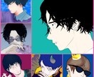 SNS用のアイコンを描きます SNSで使用できるアイコンイラスト作成 イメージ1