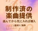 制作済オリジナル曲提供いたします 過去曲なので、一週間ほどブラッシュアップ致します。 イメージ1