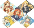 かわいい【お急ぎ対応！】アンコンを制作します アイコンやイラストを制作させていただきます！ イメージ1