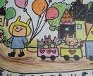 かわいい絵をかきます かわいい癒やしの絵です。ほんわかします イメージ1