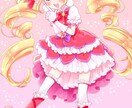 オリジナルイラストを制作します キラキラ、ファンシーな少女漫画テイストのイラスト イメージ4