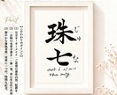 名前に込めた願いを残す毛筆命名書制作いたします 【額縁あり】出産記念｜お七夜｜月齢フォトにも◎ イメージ10