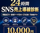 24時間SNS売上導線診断します 問題点3つ・投稿10本・CTA5案を24時間で納品 イメージ1