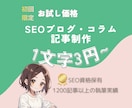 お試し価格♪個人ブログ/企業コラム記事書きます 新規様用・SEO対策記事もOK！専業ライターが構成作成&執筆 イメージ1