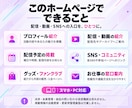 配信者・個人VTuberの公式HPを制作します 初めてでも安心！あなたの世界観に合わせて制作 イメージ5